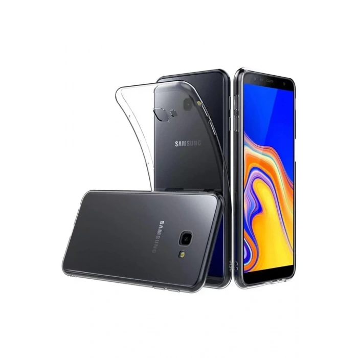 USLUCAN ALIŞVERİŞ Samsung Galaxy J4 Plus Kılıf Lüx Şeffaf Silikon