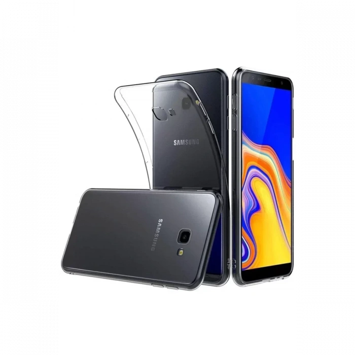USLUCAN ALIŞVERİŞ Samsung Galaxy J4 Plus Kılıf Lüx Şeffaf Silikon