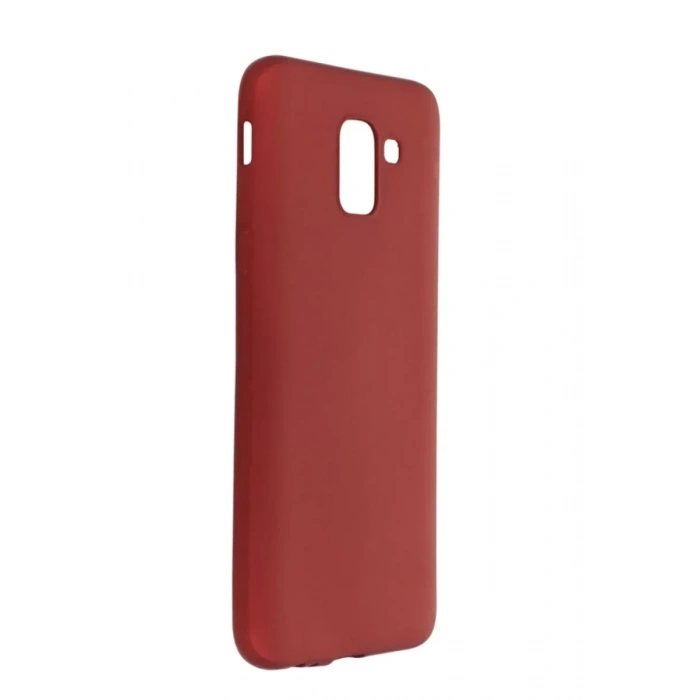 USLUCAN ALIŞVERİŞ Samsung Galaxy J6 Kılıf First Silikon - Bordo