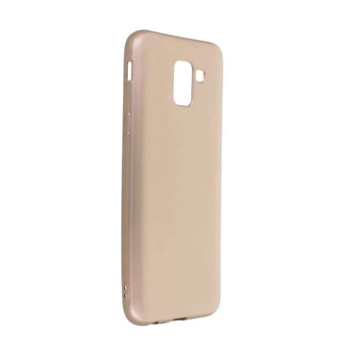 USLUCAN ALIŞVERİŞ Samsung Galaxy J6 Kılıf First Silikon - Gold