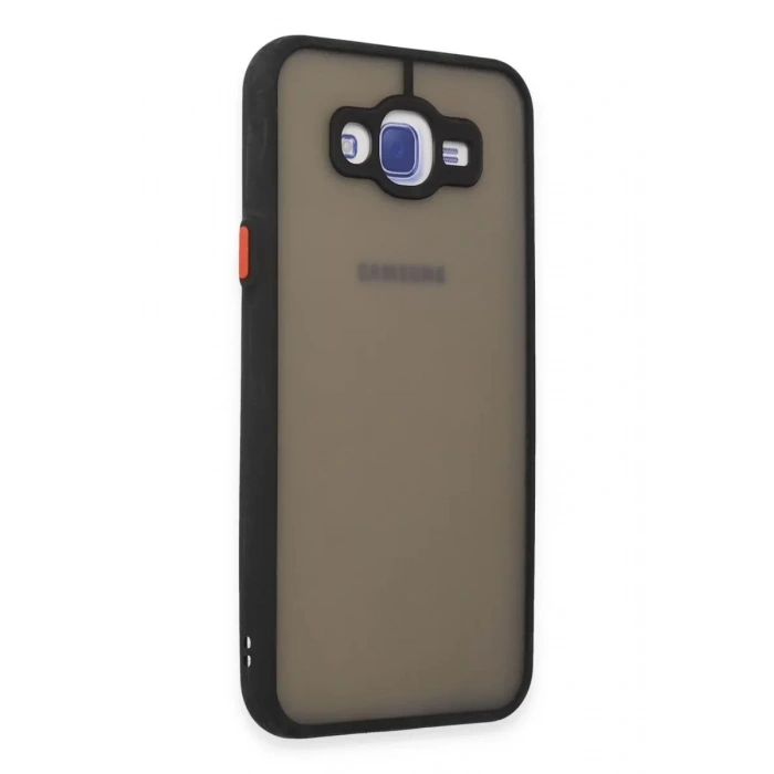USLUCAN ALIŞVERİŞ Samsung Galaxy J7 Kılıf Montreal Silikon Kapak - Siyah