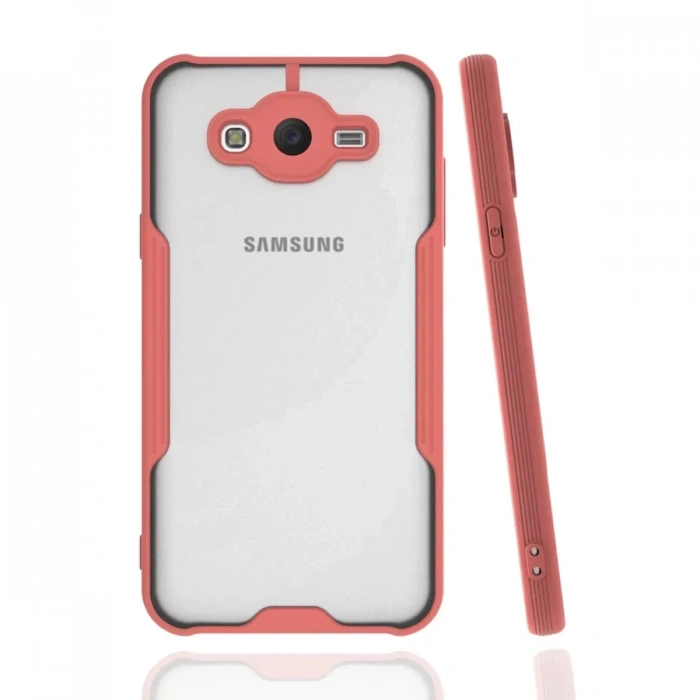 USLUCAN ALIŞVERİŞ Samsung Galaxy J7 Kılıf Platin Silikon - Pembe
