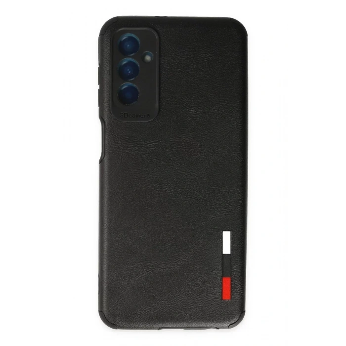 USLUCAN ALIŞVERİŞ Samsung Galaxy M13 Kılıf Loop Deri Silikon - Siyah