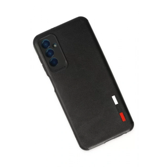 USLUCAN ALIŞVERİŞ Samsung Galaxy M13 Kılıf Loop Deri Silikon - Siyah