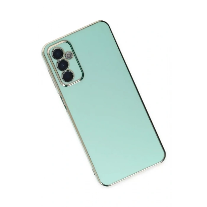 USLUCAN ALIŞVERİŞ Samsung Galaxy M23 Kılıf Volet Silikon - Açık Yeşil