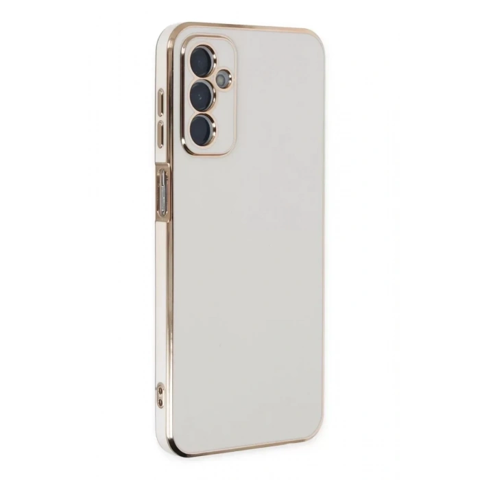 USLUCAN ALIŞVERİŞ Samsung Galaxy M23 Kılıf Volet Silikon - Beyaz