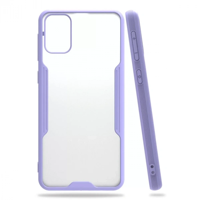 USLUCAN ALIŞVERİŞ Samsung Galaxy M31 Kılıf Platin Silikon - Lila