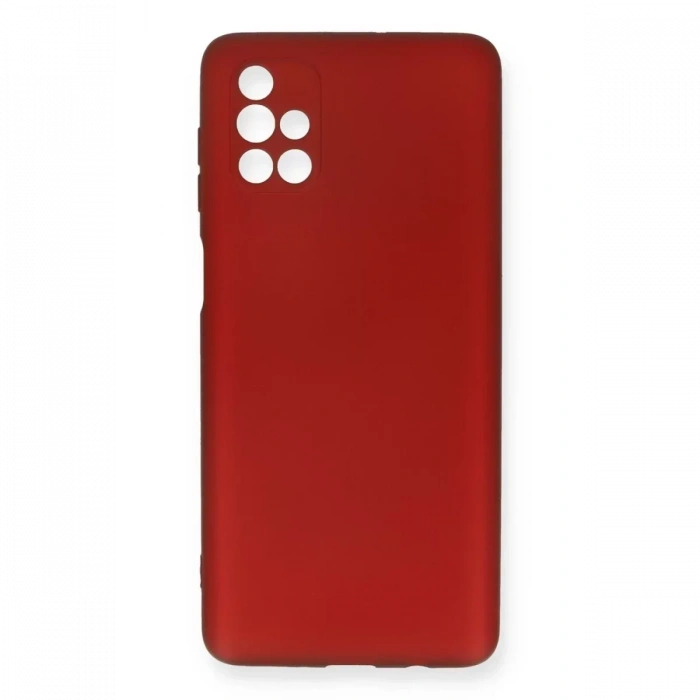 USLUCAN ALIŞVERİŞ Samsung Galaxy M51 Kılıf First Silikon - Bordo
