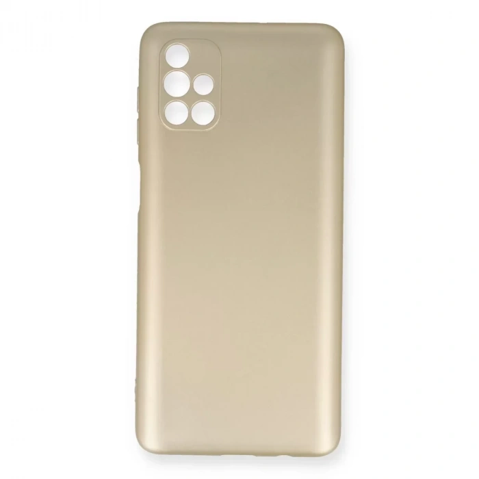 USLUCAN ALIŞVERİŞ Samsung Galaxy M51 Kılıf First Silikon - Gold