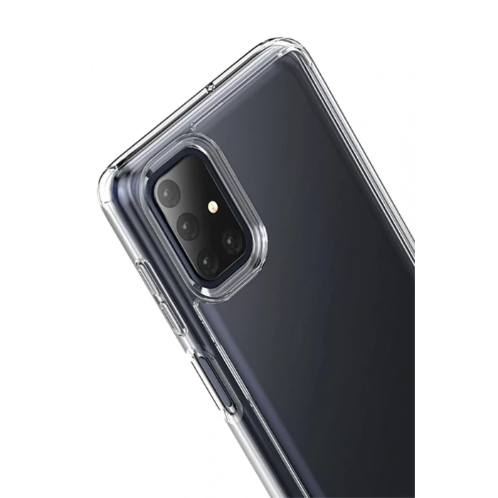 USLUCAN ALIŞVERİŞ Samsung Galaxy M51 Kılıf Lüx Şeffaf Silikon
