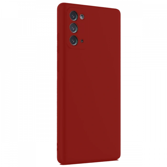 USLUCAN ALIŞVERİŞ Samsung Galaxy Note 20 Kılıf First Silikon - Bordo