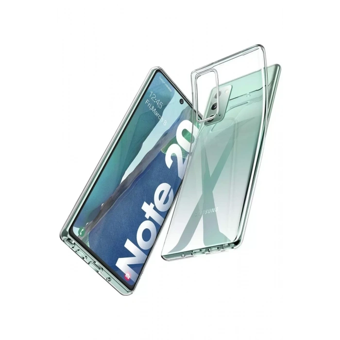 USLUCAN ALIŞVERİŞ Samsung Galaxy Note 20 Kılıf Lüx Şeffaf Silikon