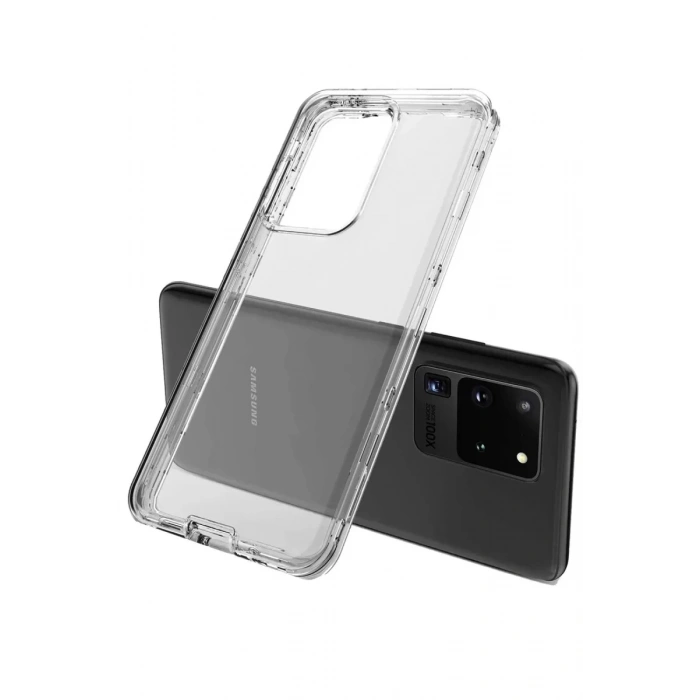 USLUCAN ALIŞVERİŞ Samsung Galaxy S20 Plus Kılıf Lüx Şeffaf Silikon