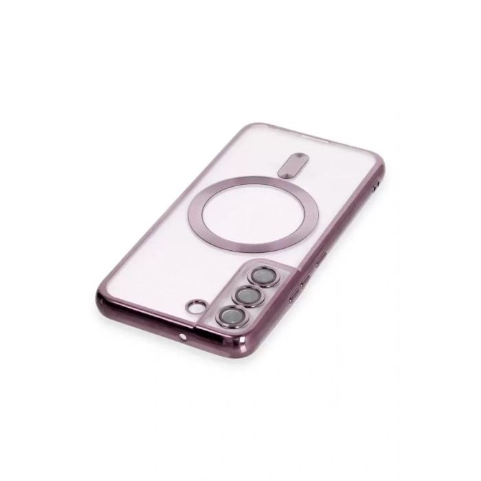 USLUCAN ALIŞVERİŞ Samsung Galaxy S22 Kılıf Kross Magneticsafe Kapak - Mor