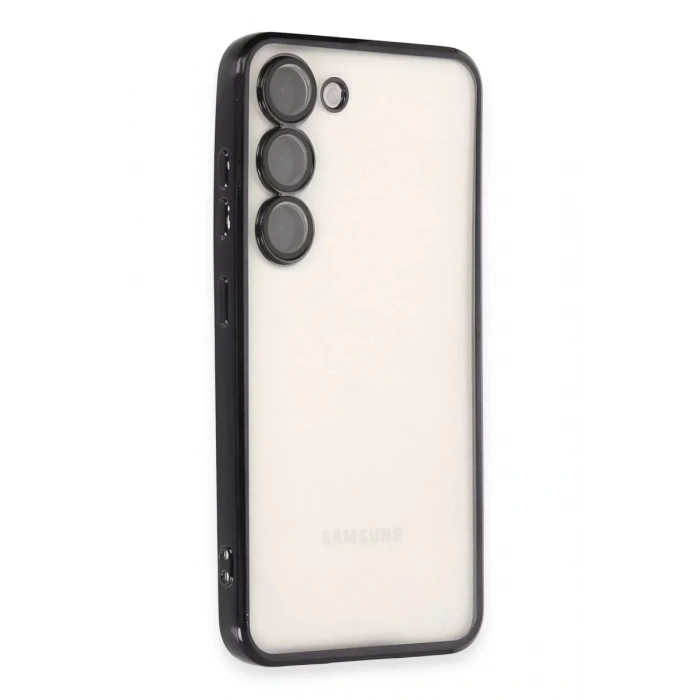 USLUCAN ALIŞVERİŞ Samsung Galaxy S23 Kılıf Lensli Silikon - Siyah