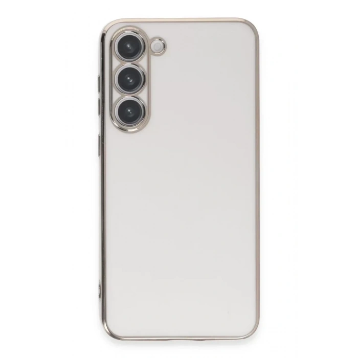 USLUCAN ALIŞVERİŞ Samsung Galaxy S23 Kılıf Volet Silikon - Beyaz