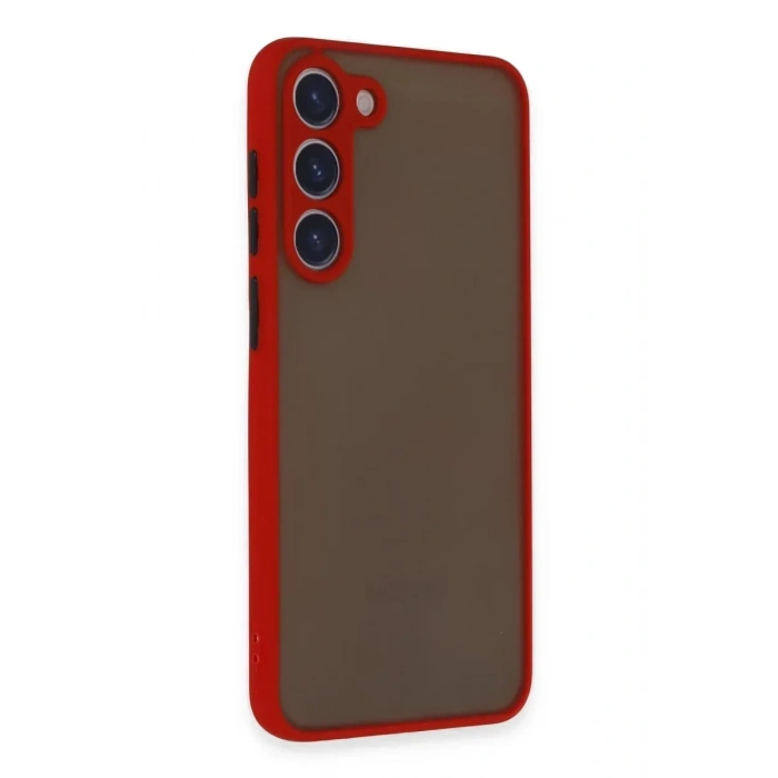 USLUCAN ALIŞVERİŞ Samsung Galaxy S23 Plus Kılıf Montreal Silikon Kapak - Kırmızı