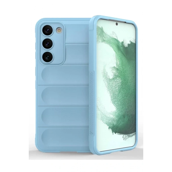 USLUCAN ALIŞVERİŞ Samsung Galaxy S23 Plus Kılıf Optimum Silikon - Sky Blue