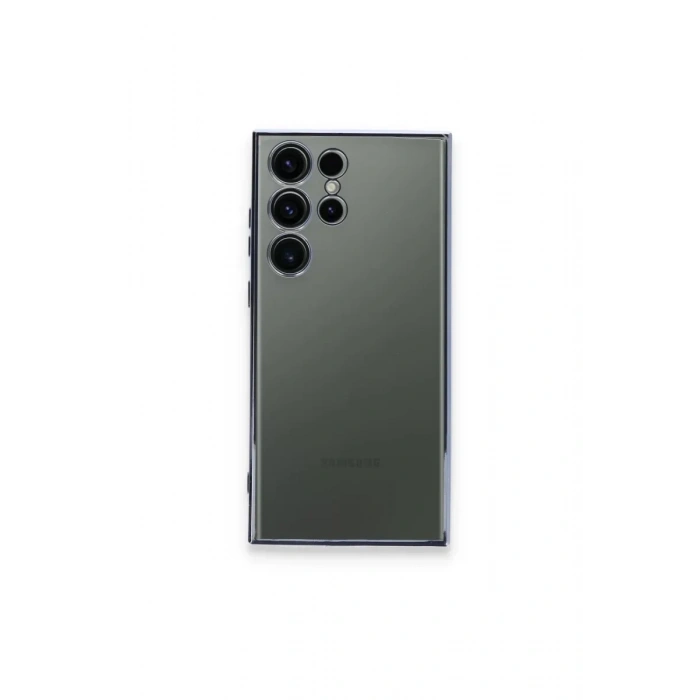 USLUCAN ALIŞVERİŞ Samsung Galaxy S23 Ultra Kılıf Lensli Silikon - Açık Mavi