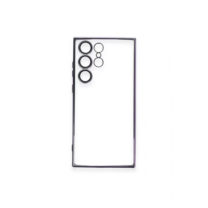 USLUCAN ALIŞVERİŞ Samsung Galaxy S23 Ultra Kılıf Lensli Silikon - Mor