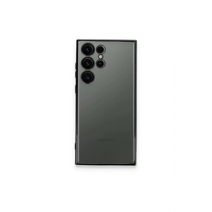 USLUCAN ALIŞVERİŞ Samsung Galaxy S23 Ultra Kılıf Lensli Silikon - Siyah