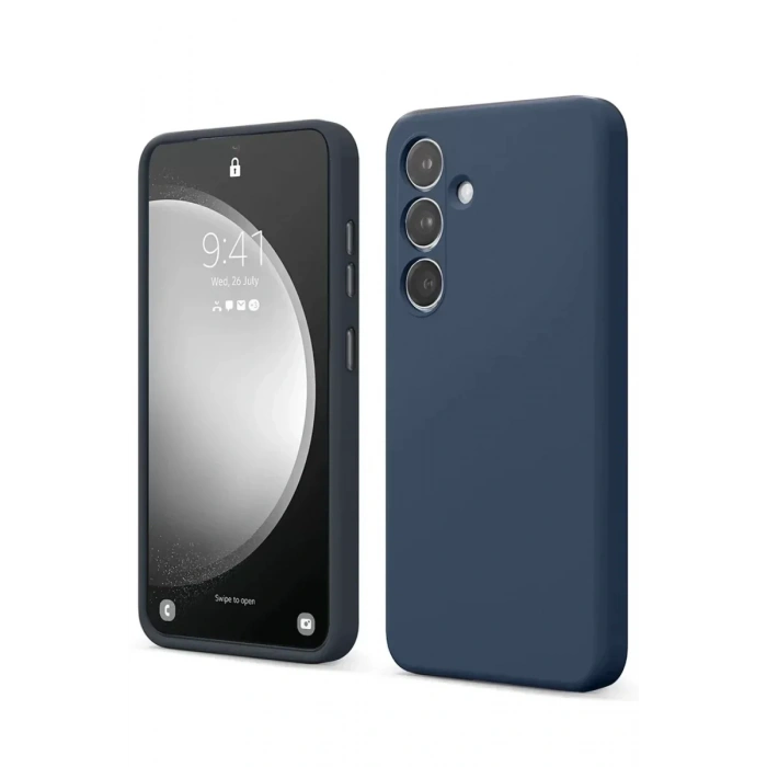 USLUCAN ALIŞVERİŞ Samsung Galaxy S24 FE Kılıf First Silikon - Lacivert