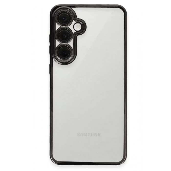 USLUCAN ALIŞVERİŞ Samsung Galaxy S24 FE Kılıf Lensli Silikon - Siyah