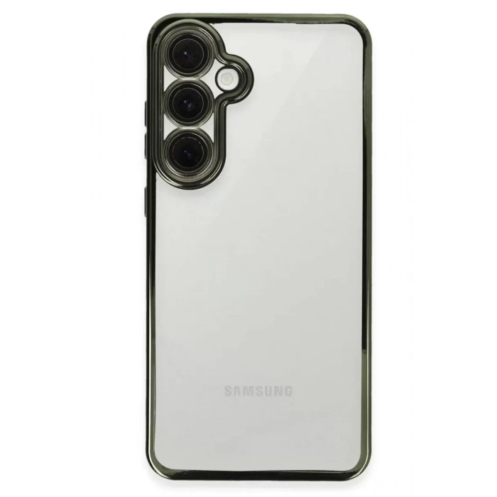 USLUCAN ALIŞVERİŞ Samsung Galaxy S24 FE Kılıf Lensli Silikon - Yeşil