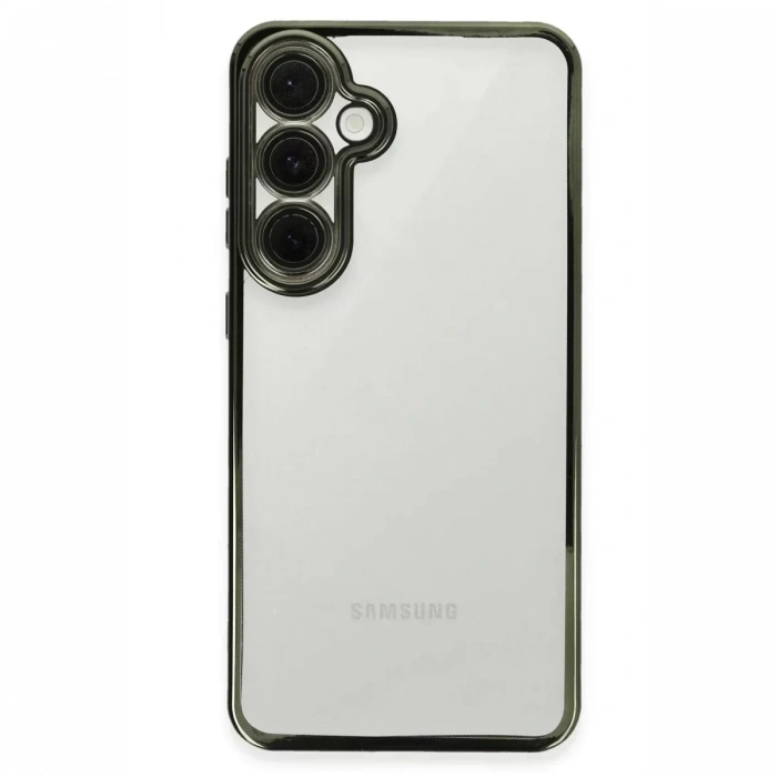 USLUCAN ALIŞVERİŞ Samsung Galaxy S24 FE Kılıf Lensli Silikon - Yeşil
