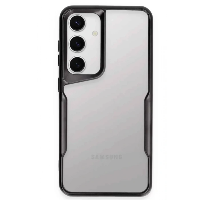 USLUCAN ALIŞVERİŞ Samsung Galaxy S24 Kılıf Boyi Silikon Kapak - Siyah
