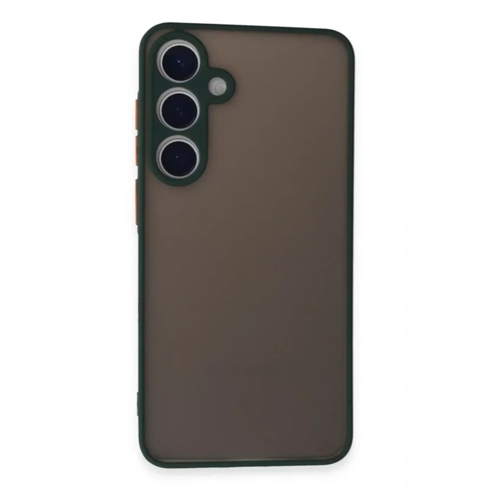 USLUCAN ALIŞVERİŞ Samsung Galaxy S24 Kılıf Montreal Silikon Kapak - Yeşil