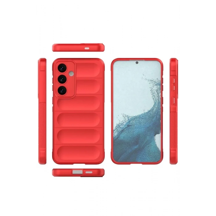 USLUCAN ALIŞVERİŞ Samsung Galaxy S24 Kılıf Optimum Silikon - Kırmızı