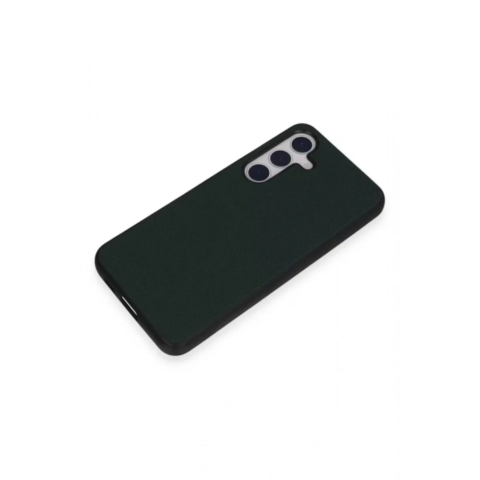 USLUCAN ALIŞVERİŞ Samsung Galaxy S24 Kılıf Taft Kapak - Koyu Yeşil