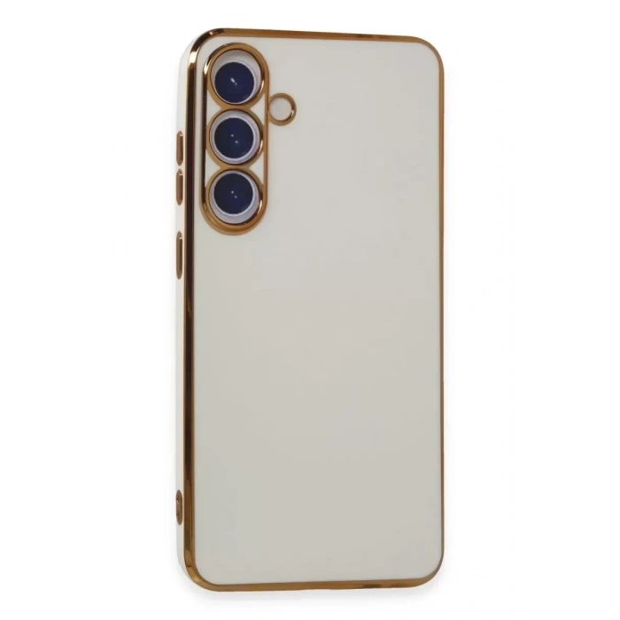 USLUCAN ALIŞVERİŞ Samsung Galaxy S24 Kılıf Volet Silikon - Beyaz