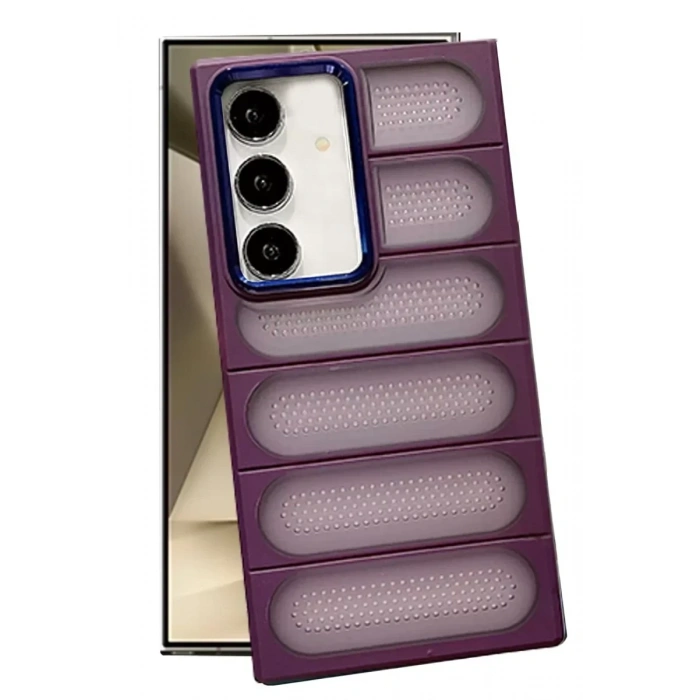 USLUCAN ALIŞVERİŞ Samsung Galaxy S24 Plus Kılıf Airmax Silikon Kapak - Derin Mor