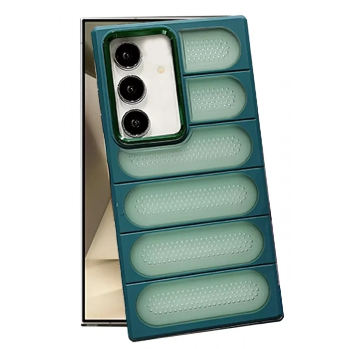 USLUCAN ALIŞVERİŞ Samsung Galaxy S24 Plus Kılıf Airmax Silikon Kapak - Koyu Yeşil