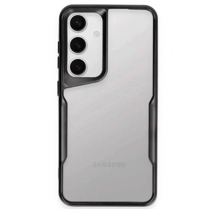 USLUCAN ALIŞVERİŞ Samsung Galaxy S25 Kılıf Boyi Silikon Kapak - Siyah