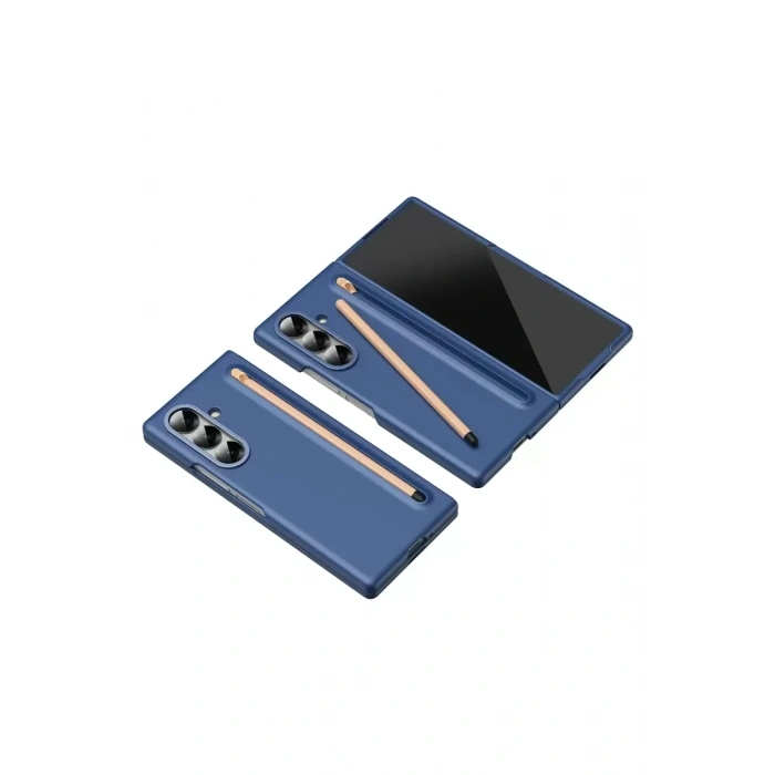 USLUCAN ALIŞVERİŞ Samsung Galaxy Z Fold 6 Hole Fold Kapak - Lacivert