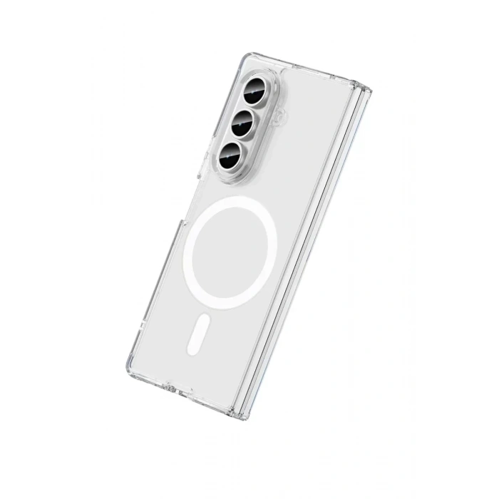 USLUCAN ALIŞVERİŞ Samsung Galaxy Z Fold 7 Kılıf Magneticsafe Şeffaf Silikon - Şeffaf