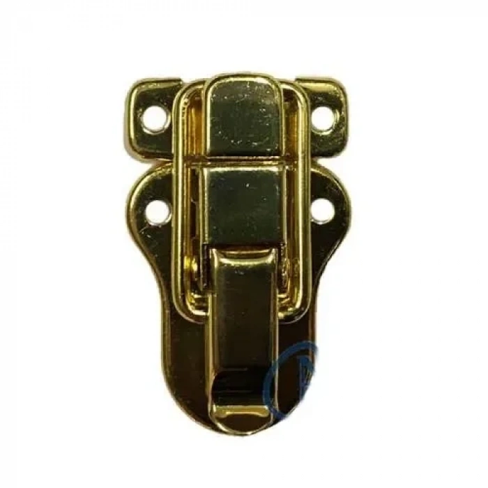 USLUCAN ALIŞVERİŞ Sandık, Kutu Klipsi, Ön Kilidi - 48x30mm, Altın, 1 Adet
