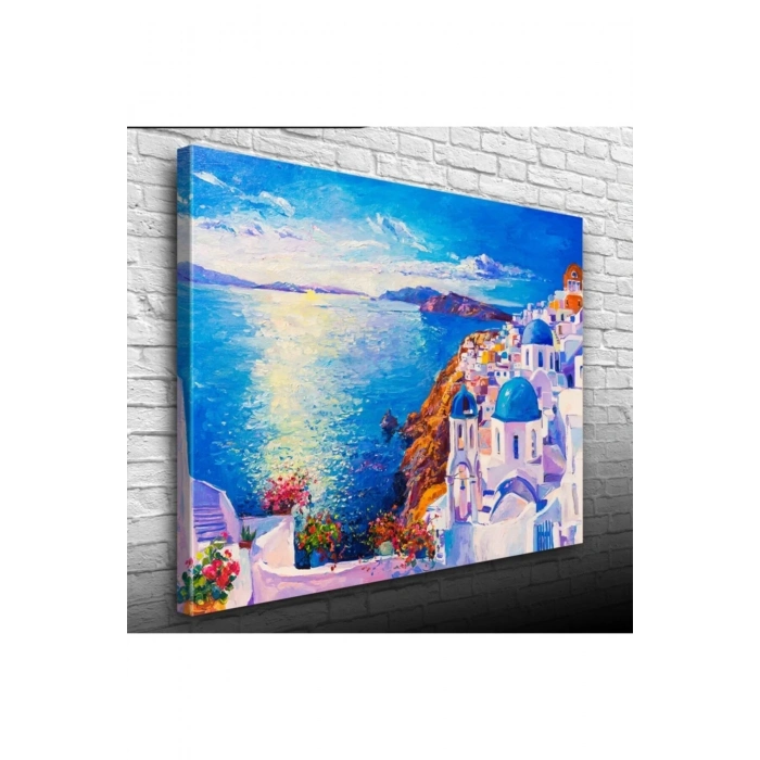 USLUCAN ALIŞVERİŞ Santorini Canvas Tablo (50x70)