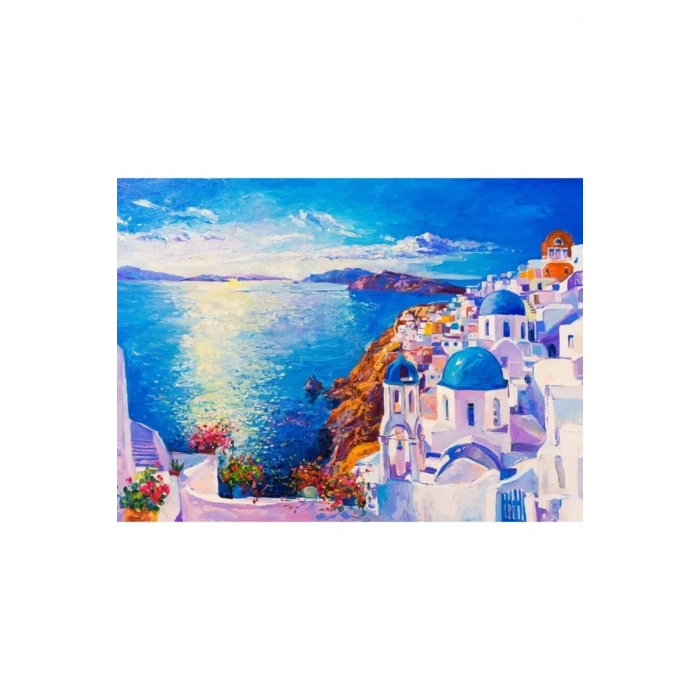 USLUCAN ALIŞVERİŞ Santorini Canvas Tablo (50x70)