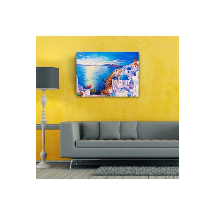 USLUCAN ALIŞVERİŞ Santorini Canvas Tablo (50x70)