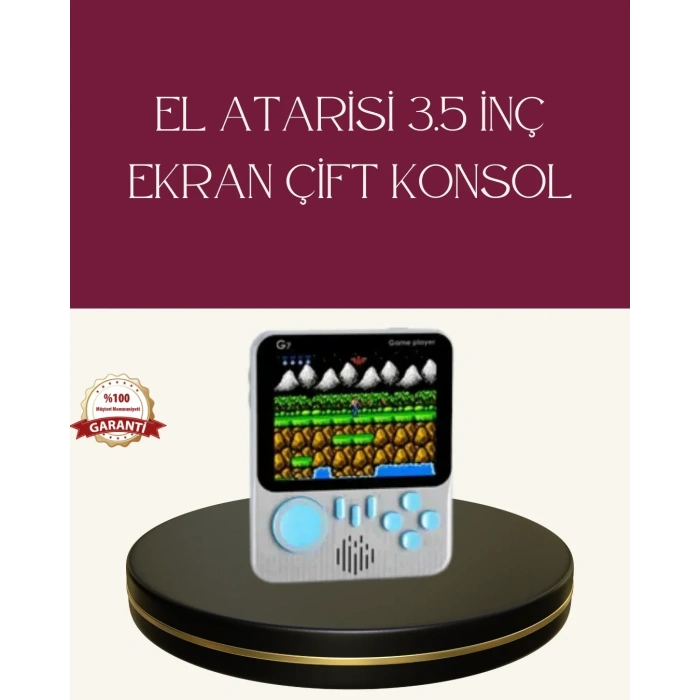 USLUCAN ALIŞVERİŞ Şarjlı 3.5 İnç Retro Oyun Konsolu