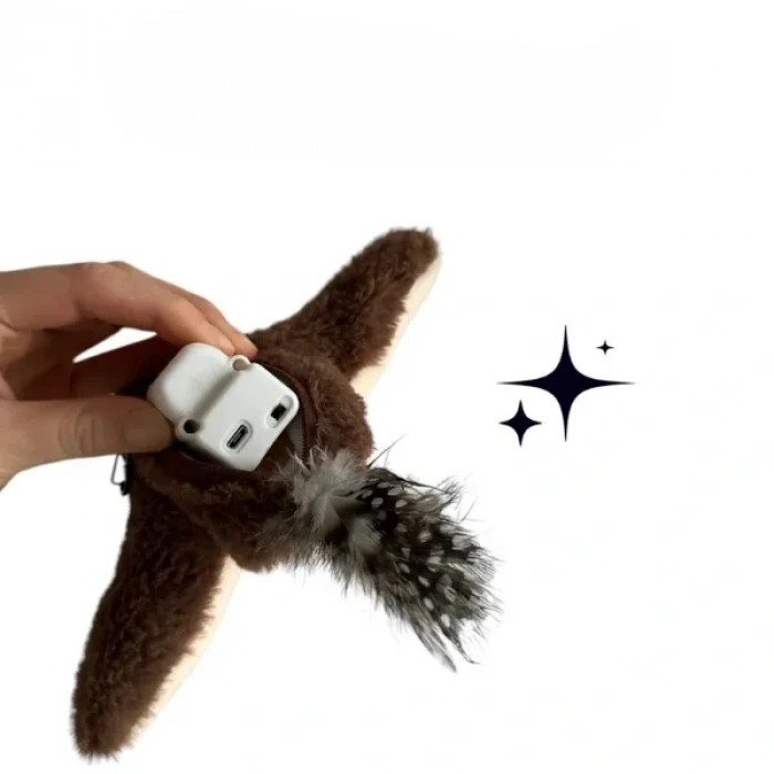 USLUCAN ALIŞVERİŞ Şarjlı Peluş Uçan Kuş Oyuncak