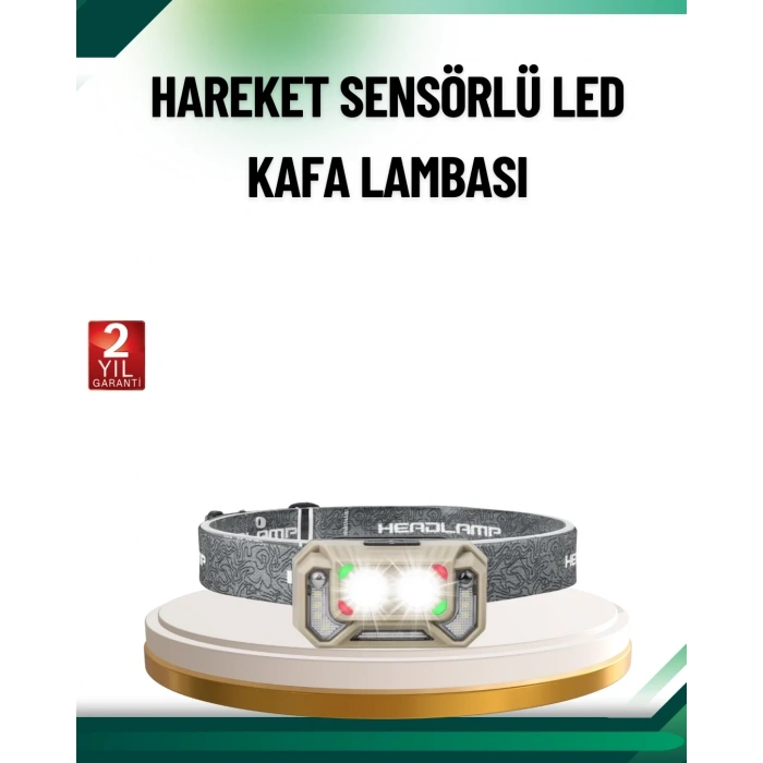 USLUCAN ALIŞVERİŞ Şarjlı Wave Sensörlü LED Kafa Feneri Outdoor Kullanım