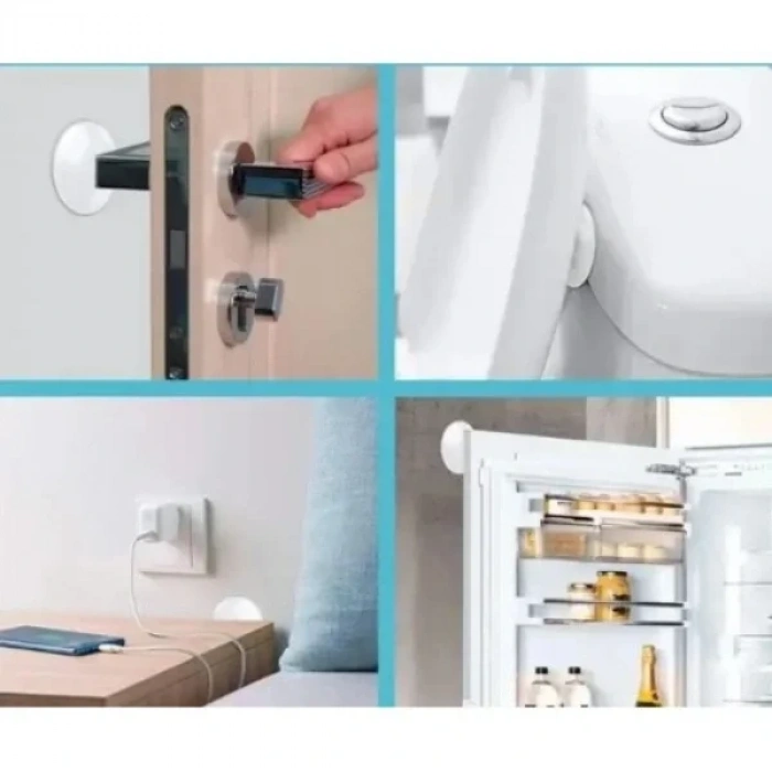 USLUCAN ALIŞVERİŞ Şeffaf Silikon Mobilya ve Kapı Durdurucu Darbe Pedi 4lü Set