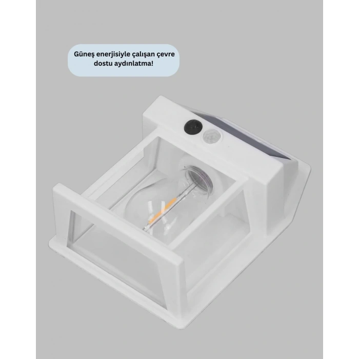 USLUCAN ALIŞVERİŞ Sensörlü Solar Led Dış Duvar Aydınlatma
