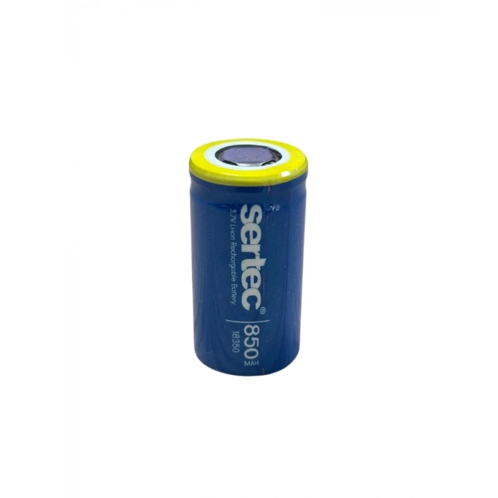 USLUCAN ALIŞVERİŞ Sertec 18350 3.7V 850 Mah Li-Ion Şarjlı Pil - 1C
