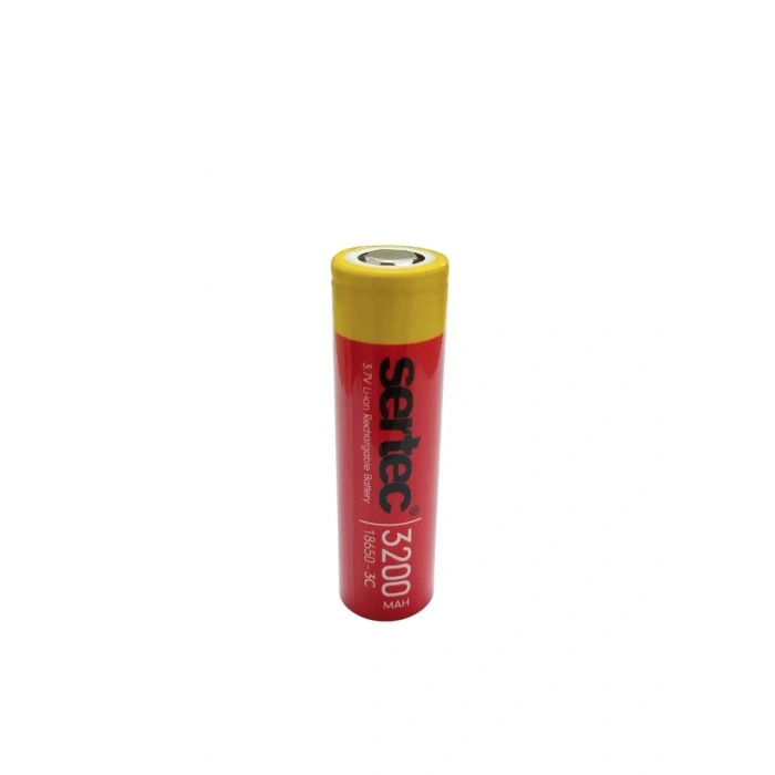 USLUCAN ALIŞVERİŞ Sertec 18650 3.7V 3200 Mah 3C Li-Ion Şarjlı Pil